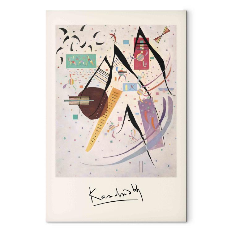 Canvas Print Black Dots - Kandinsky’s Colorful and Disorganized Composition