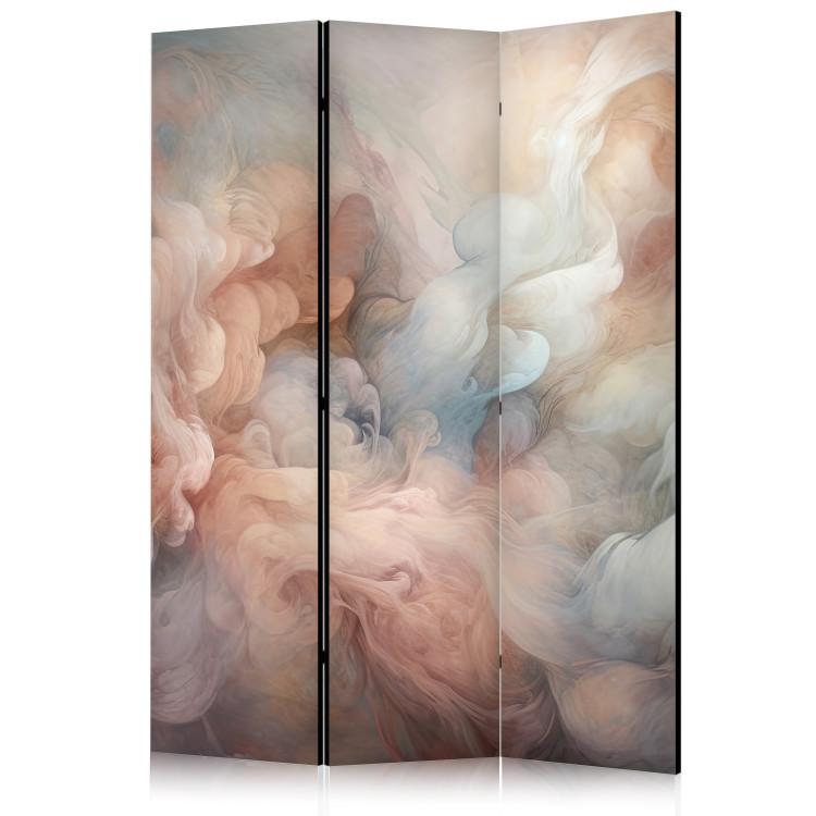 Room Divider Pastel Smoke - A Fluffy Cloud in Shades of Pink and Blue [Room Dividers]