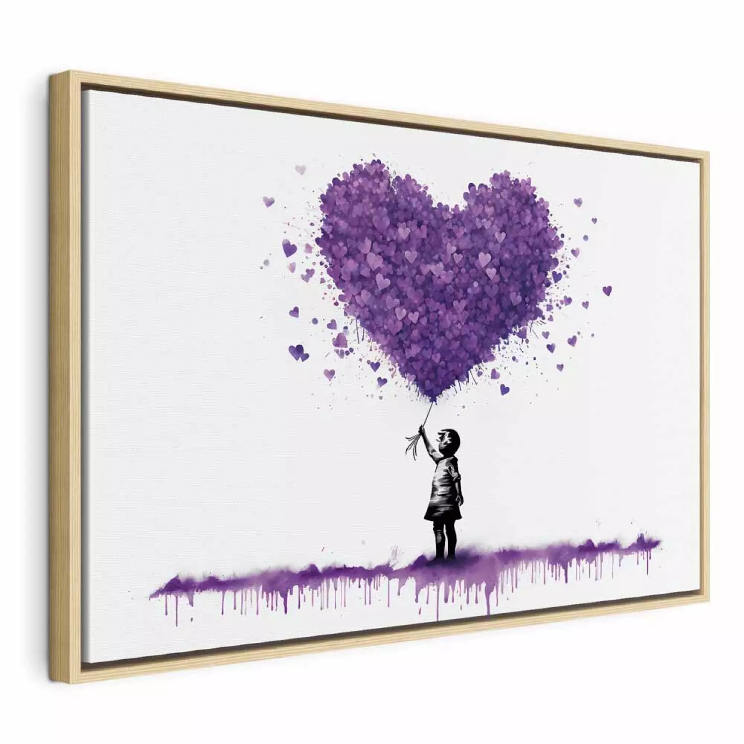 BANKSY Girl with Balloon PURPLE WCP特別COA banksy-girlwithballoon-purple.
