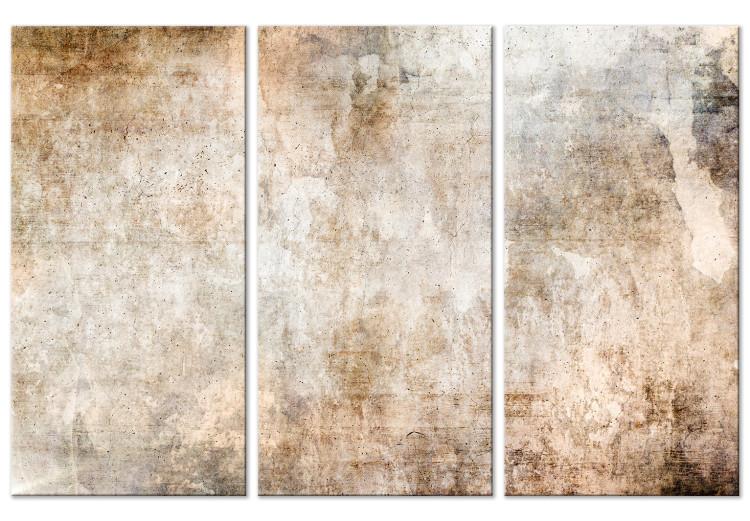 Canvas Print Rust Texture - Textural Abstraction in Shades of Pastel Brown