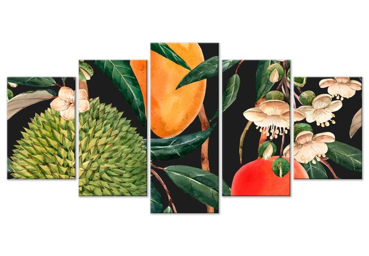 Canvas Print Tropical Vegetation - A Composition of Colorful Exotic Fruits