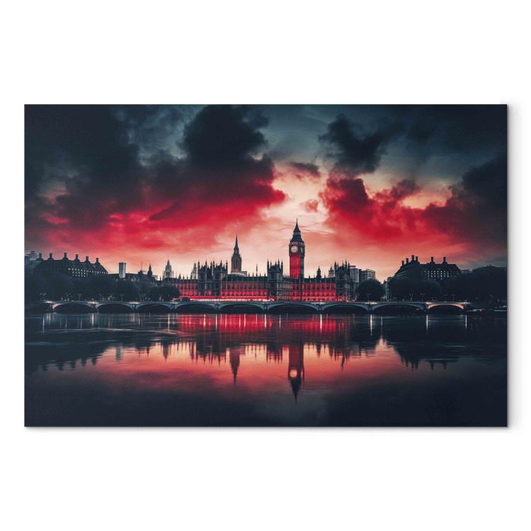 Canvas Print Photographic Capture of the Historic City Center