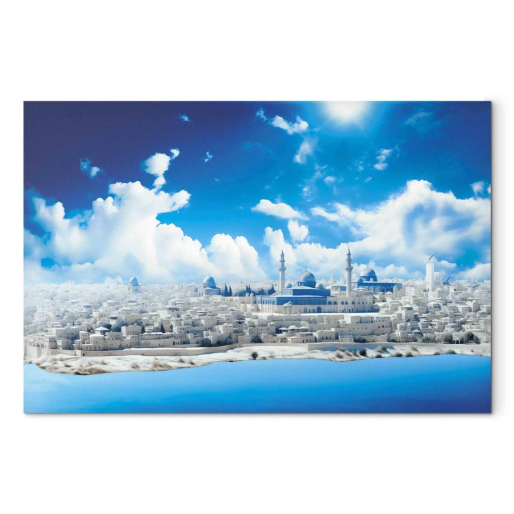 Canvas Print Jerusalem - Photographic Glimpse into Ancient Architecture