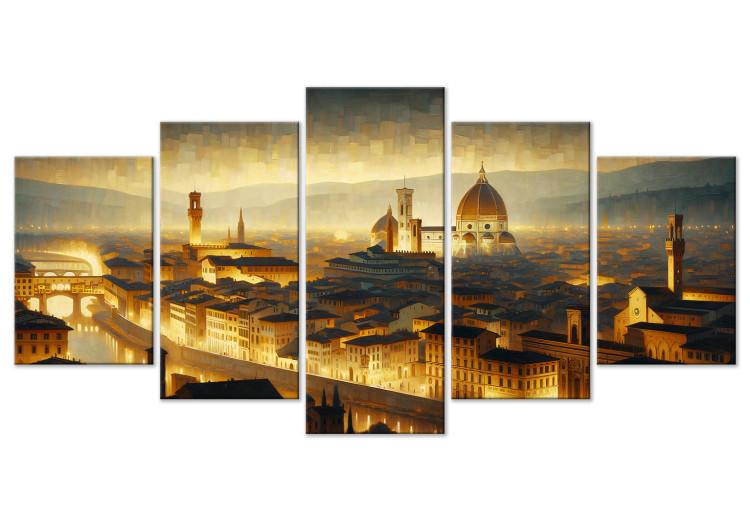 Canvas Print Panoramic View of the City of Renaissance and Culture