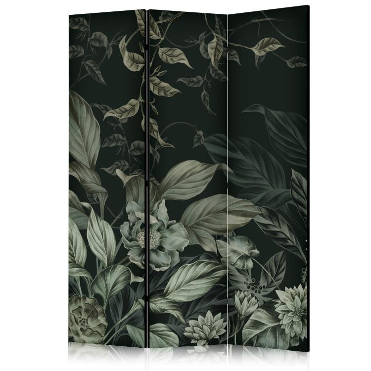 Room Divider Atmospheric Theme - Plants and Flowers in Dark Colors [Room Dividers]