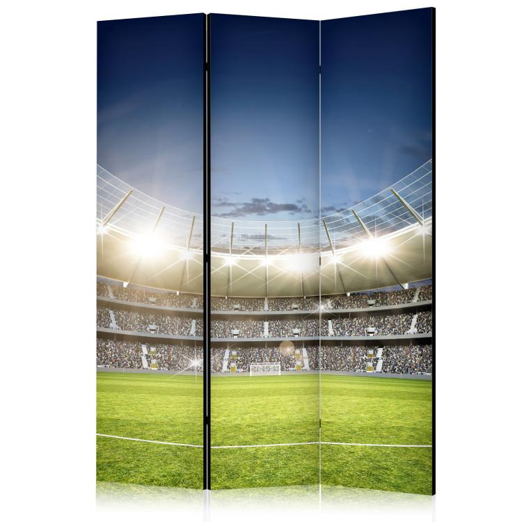 Room Divider Football Stadium - Turf and Stands Before the Game [Room Dividers]