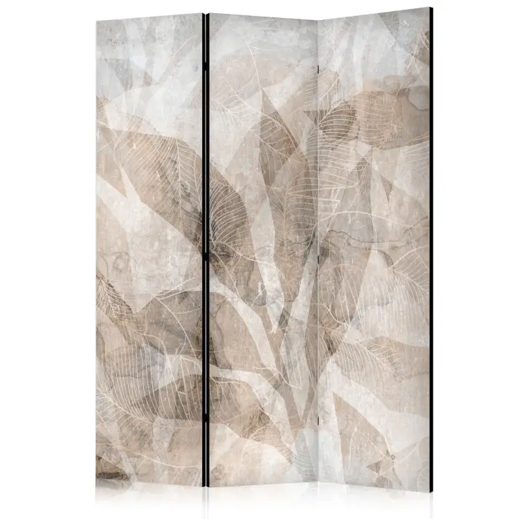 Delicate Leaves - Intertwining Shadows in Beige