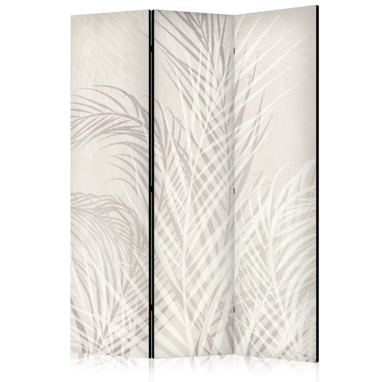 Room Divider Palm Leaves - Plants in Pastel Shades [Room Dividers]