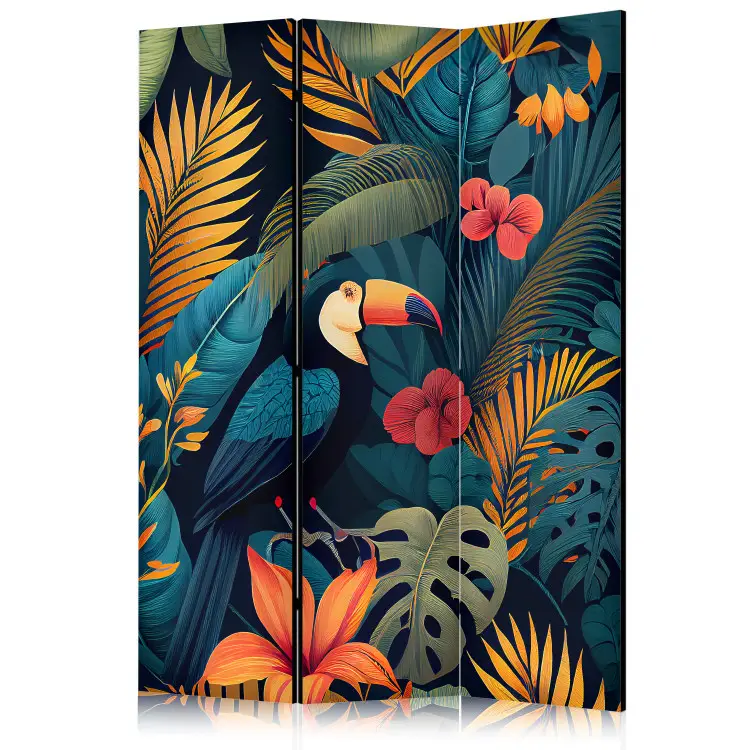 Exotic Birds - Toucans Amidst Colorful Vegetation