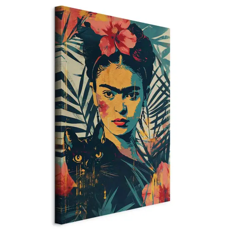 Frida Kahlo - portrait inspired by risographs