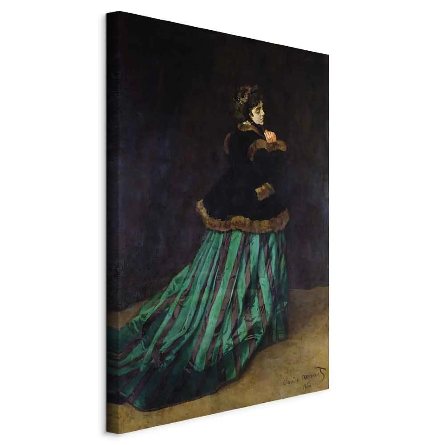 camille the woman in the green dress Camille ( Woman in Green Dress) by Claude Monet Wall Art Poster Prints –  Prints Limited main image 0