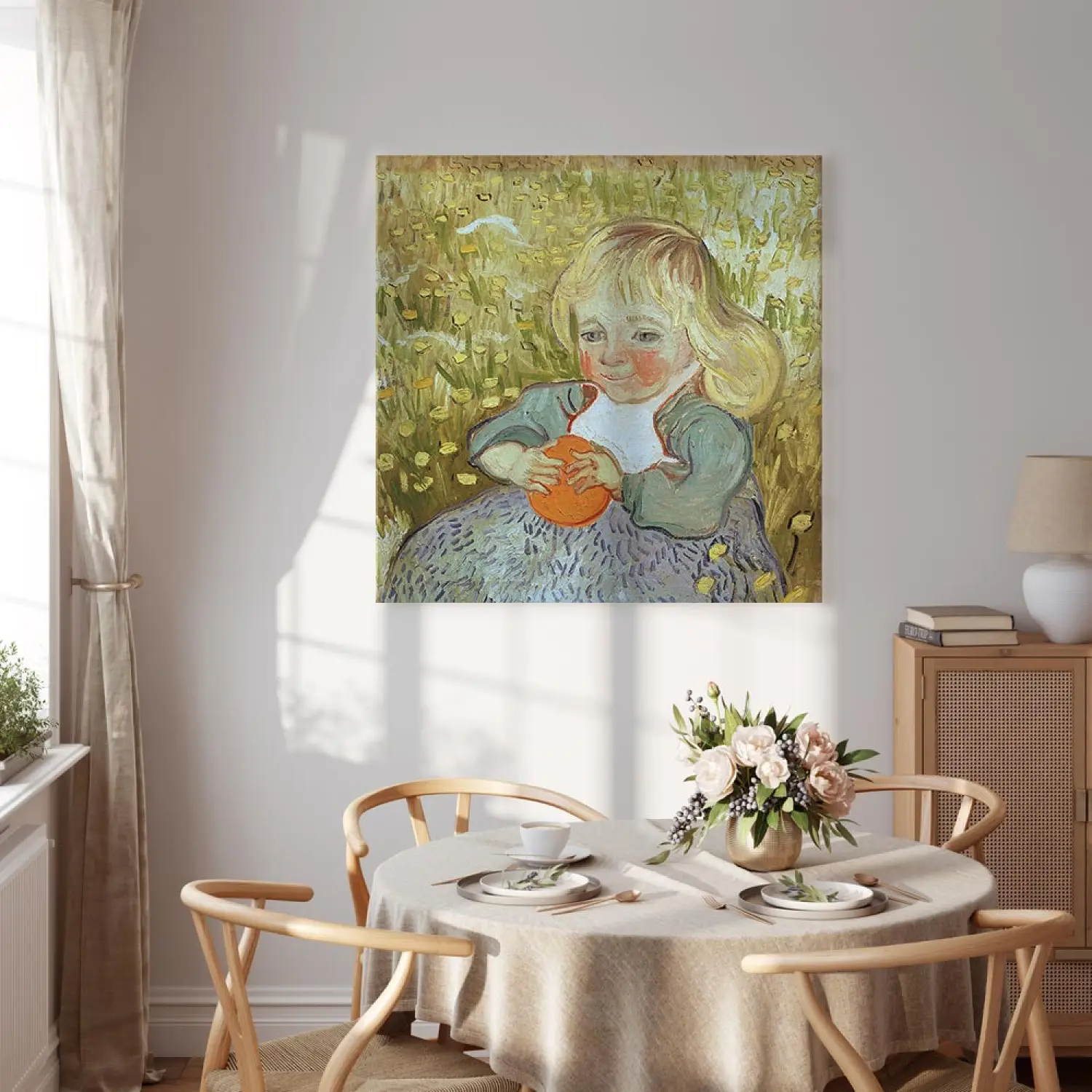 Child Van Gogh Enfant Reproduction Painting Vincent Van Gogh The