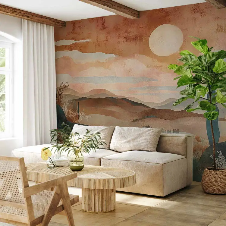 Tuscan Landscape - A Composition Inspired by the Colors of Terracotta