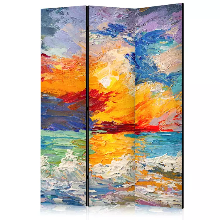 Colorful Landscape - Sunset Over the Sea in Vivid Colors [Room Dividers]