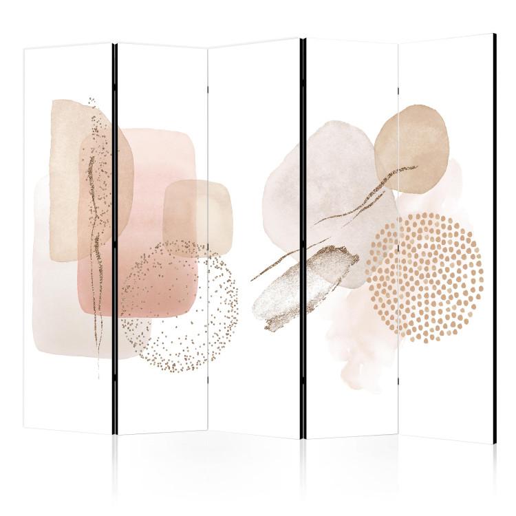 Room Divider Delicate Abstraction - Powder Pink Pastel Shades II [Room Dividers]
