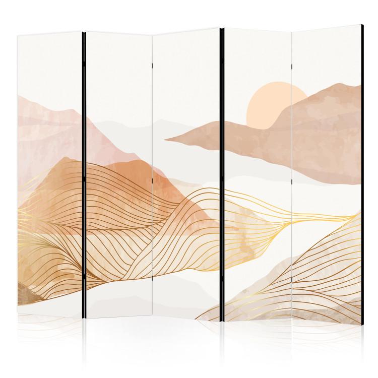 Room Divider Abstract Shapes - Composition in Pastel Colors II [Room Dividers]