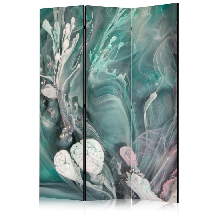 Room Divider Abstract - Patches of Soft Turquoise Spilling Into White [Room Dividers]