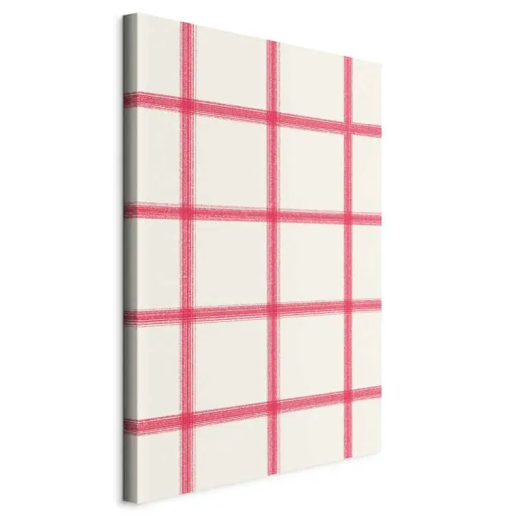 Pastel Pattern - Lines in Shades of Pink Creating a Geometric Network