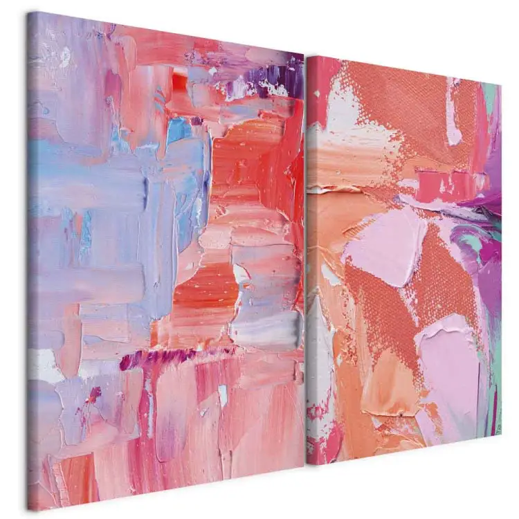 Colorful Impressions - Multi-Layered Composition of Colors and Shapes on Painting