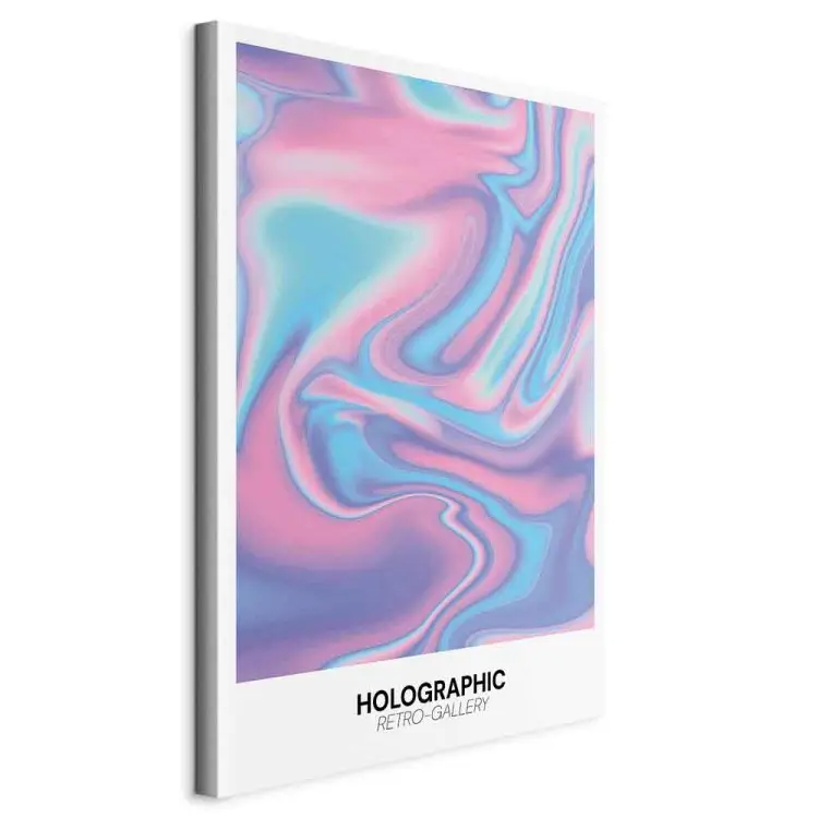 Holo-Dream - Rainbow Waves and Gradients in Retro Style on White Background