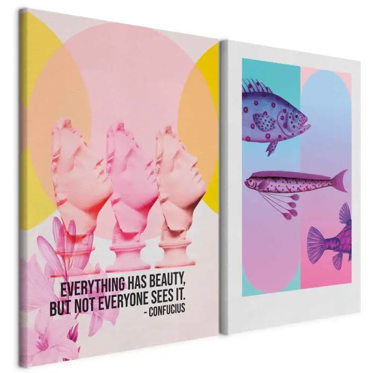 Fantasy Compositions - Surreal Fish and Sculptures with Inspiring Quotes