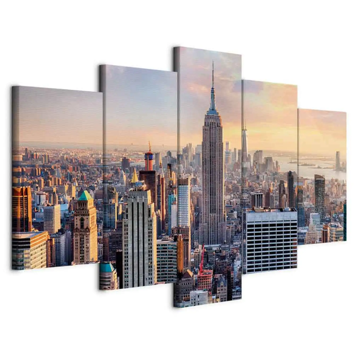 New York City Skyline as seen from top of Empire State Building Stock