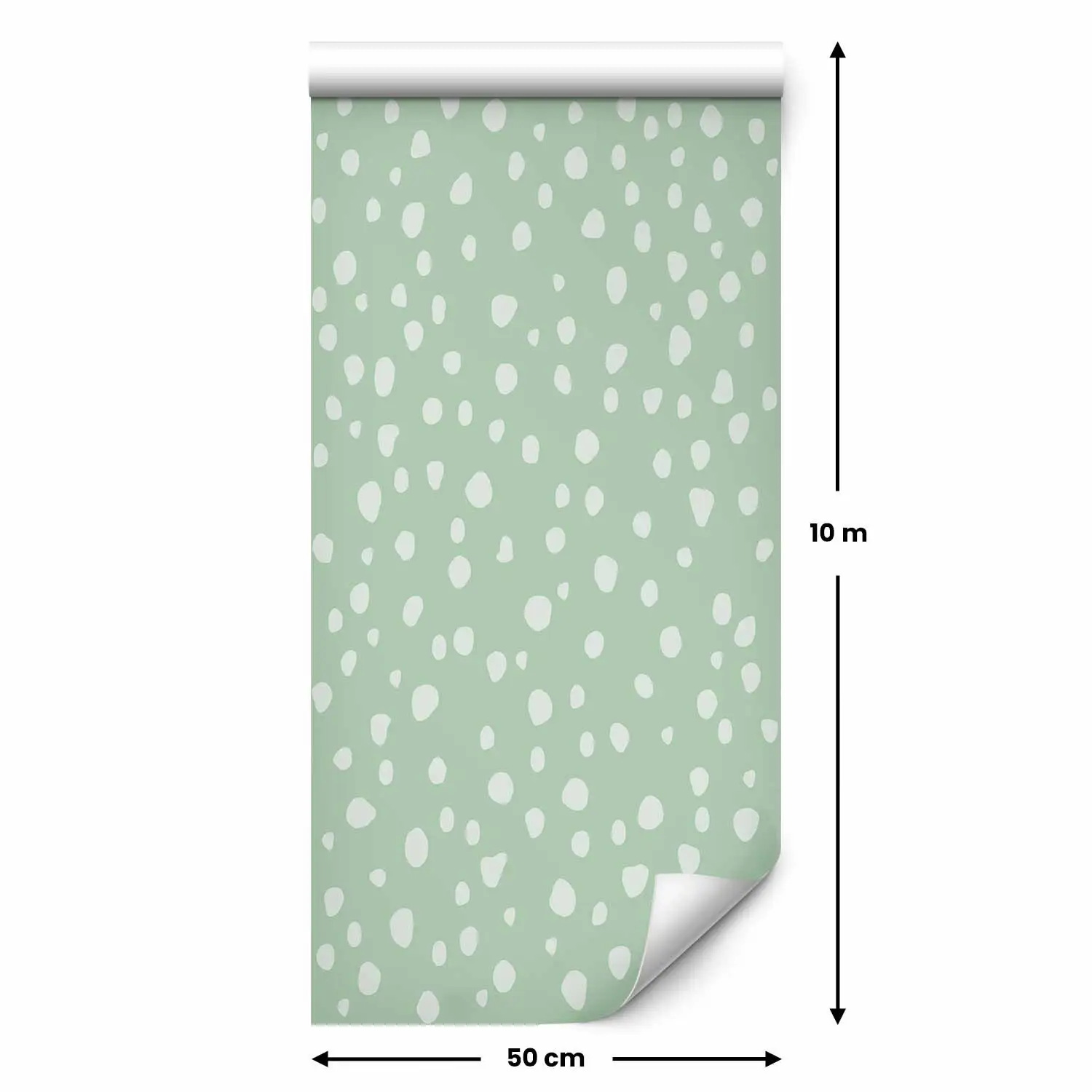 green polka dot wallpaper uk