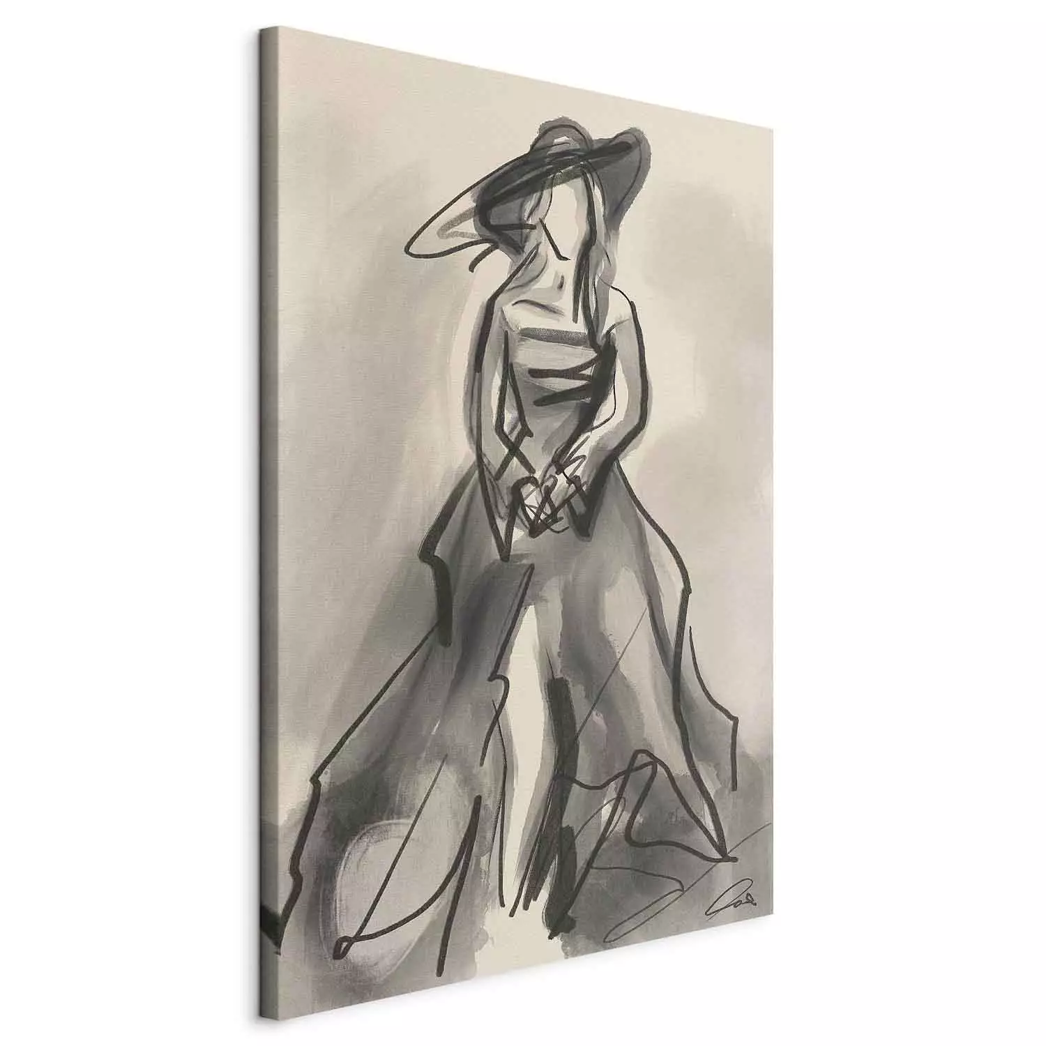 Black dress sketch outlet