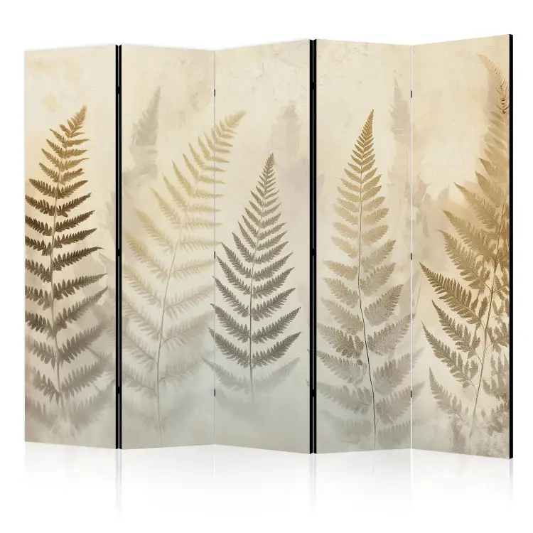 Forest Shadows - subtle play of light with distinct shapes on a beige background