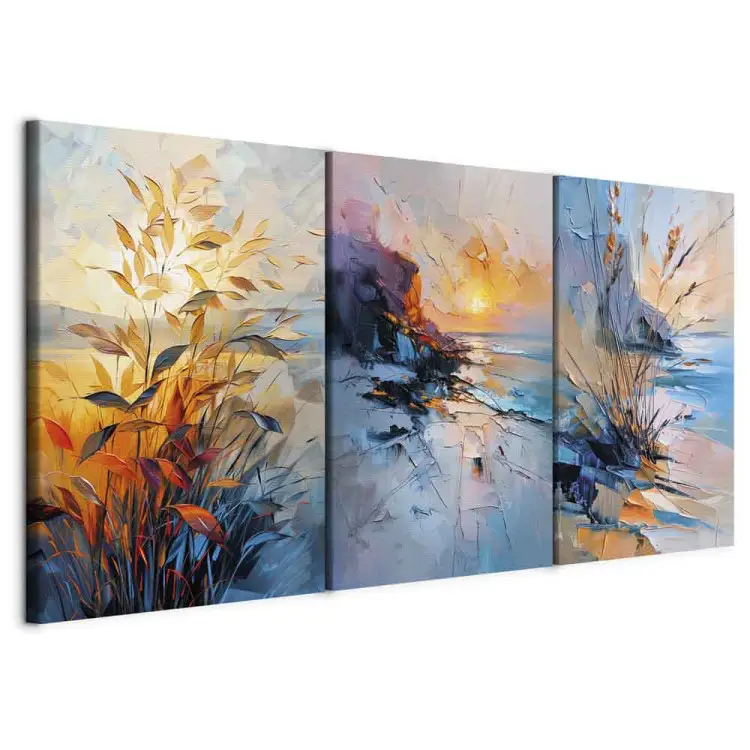 Beach and sea - a painterly vision with strong brushstrokes