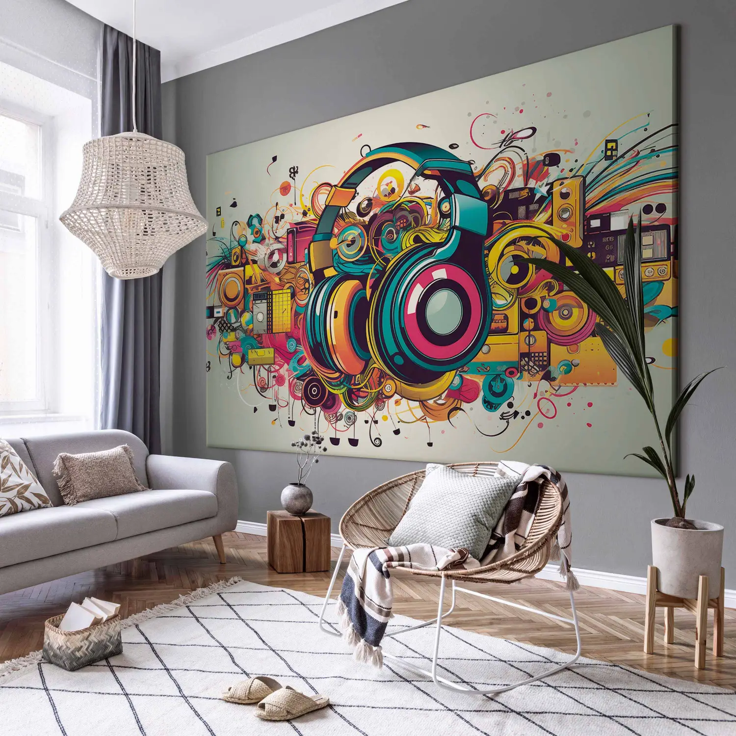 アート・デザイン・音楽 TASCHEN 1000CLOWNS Large canvas print Flowing melodies - attributes of a music lover