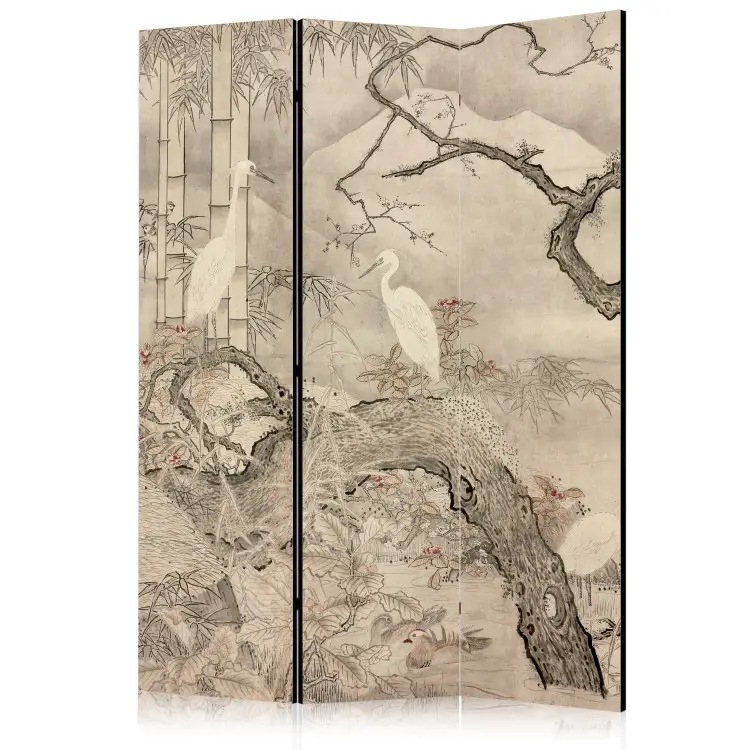 Sesshū Tōyō - Birds and flowers of the four seasons: autumn and winter