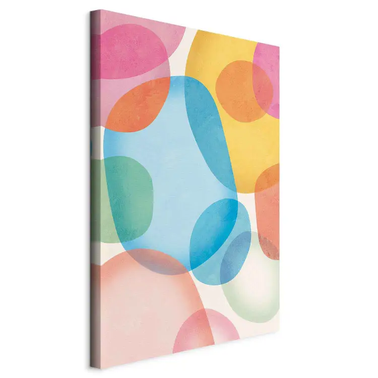 Colorful Lightness - transparent blotches in a pastel composition