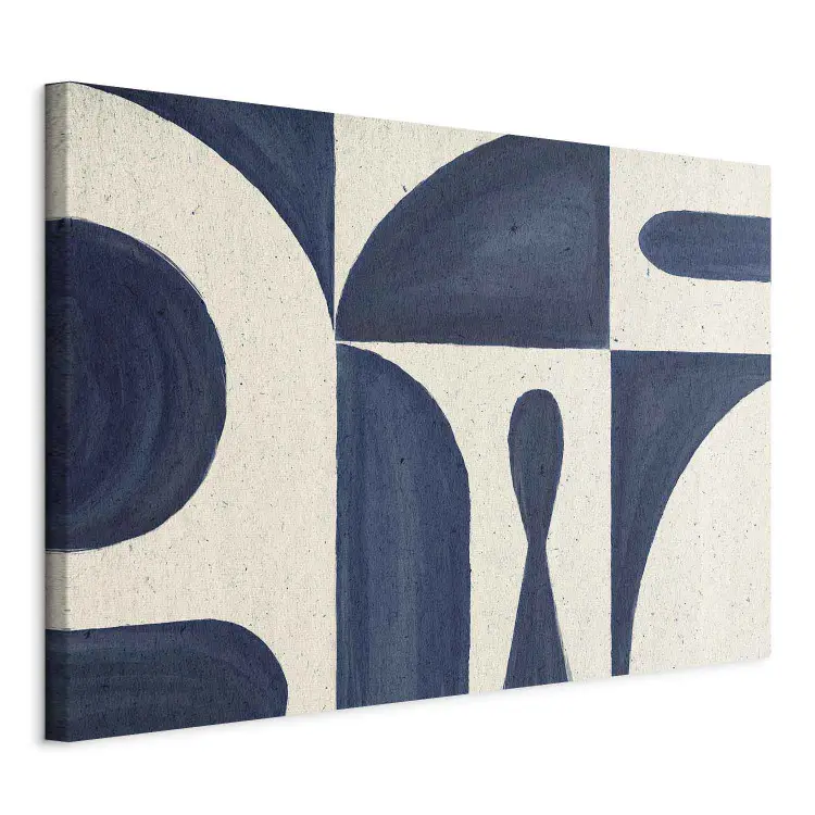 Retro Composition - geometric forms in contrasting colors