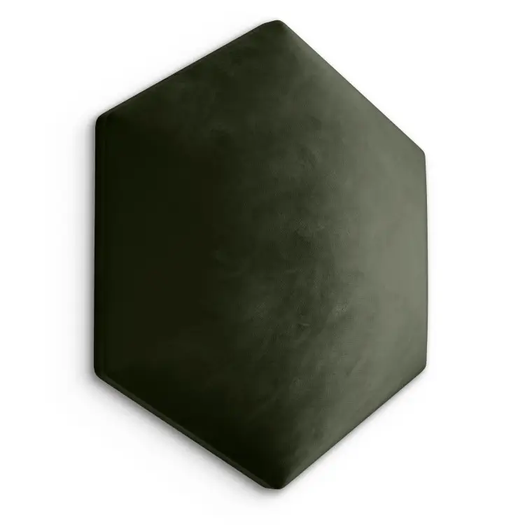 Upholstered Wall Panel hexagon khaki