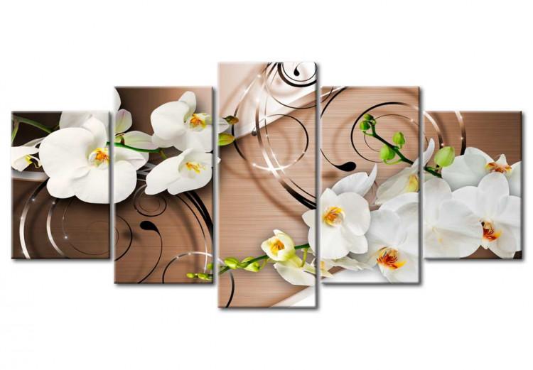 Canvas Print Ivory orchids