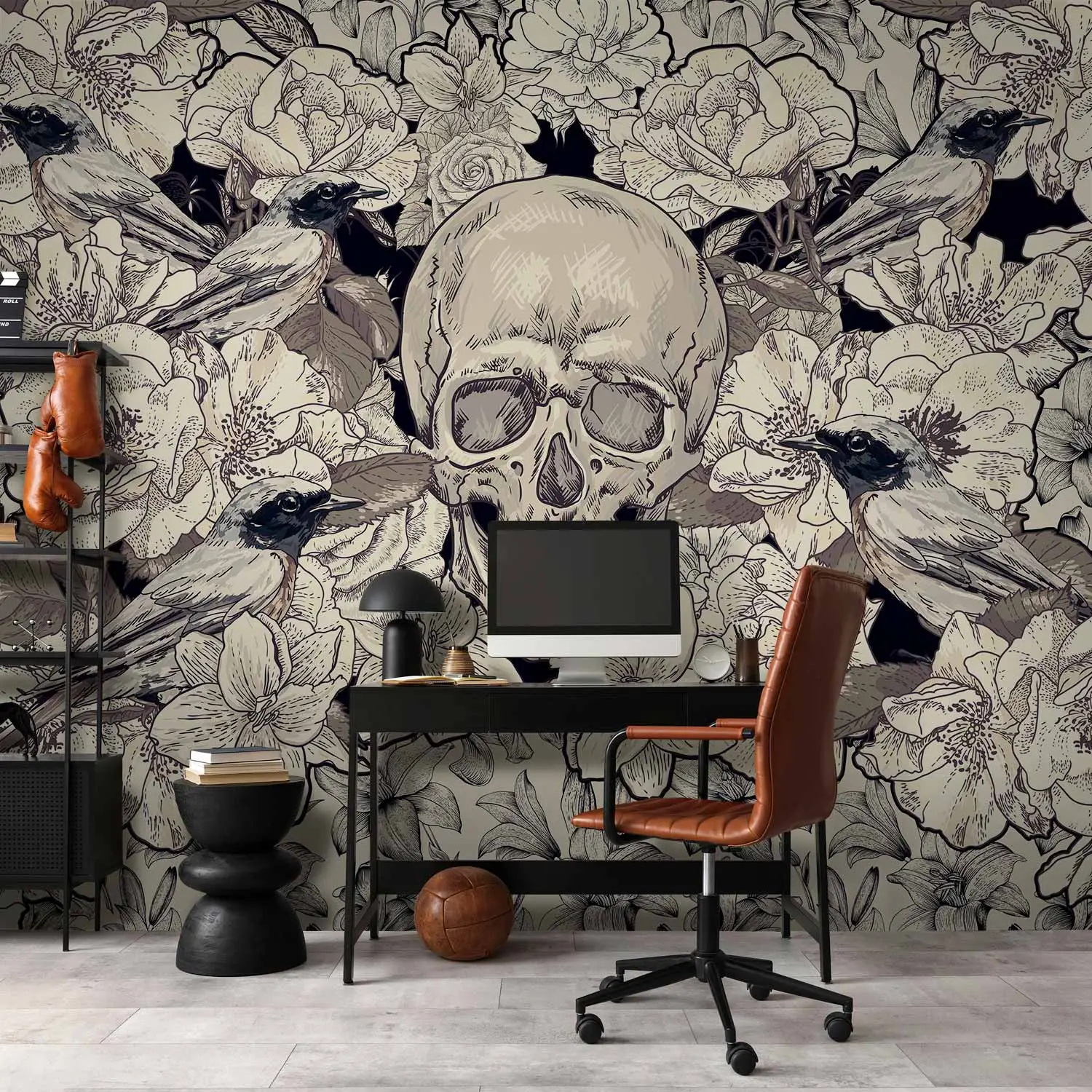 black skull wallpaper uk
