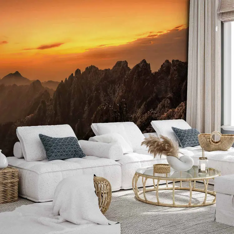 Wall Mural Mountain Landscape - beautiful scenery from mountain peaks ...