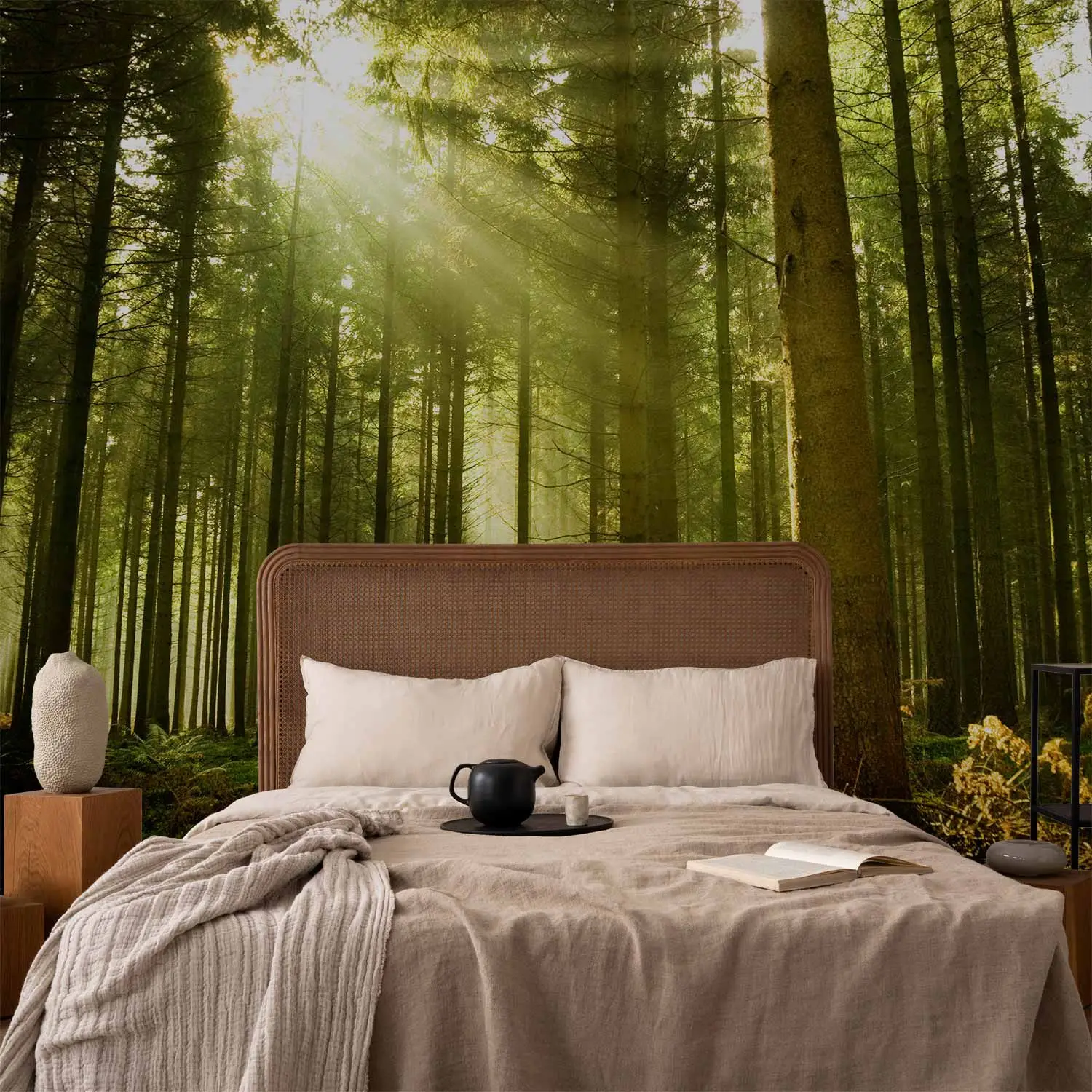 Consalnet Green Forest Tree Nature Photo Wallpaper Mural – Roll, Matt Finish, Strippable - View #2