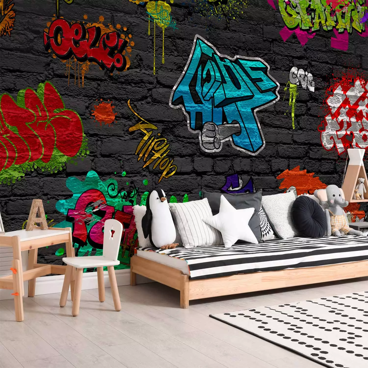 Photo Wallpaper Graffiti wall bimago