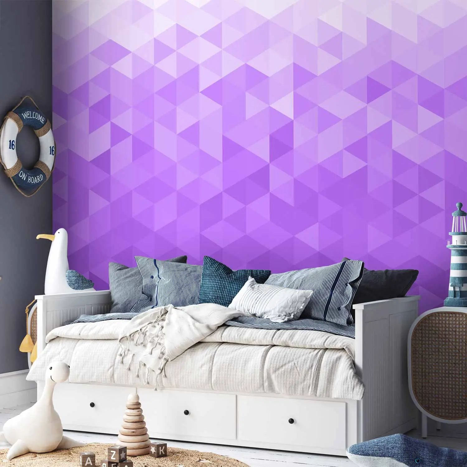 purple geo wallpaper