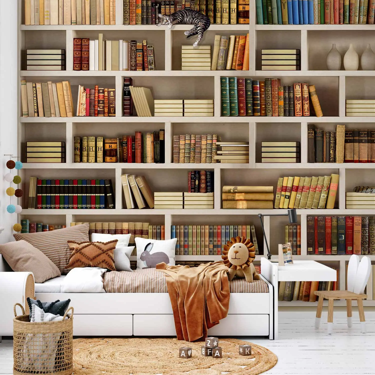 Wallpaper That Looks Like A Library