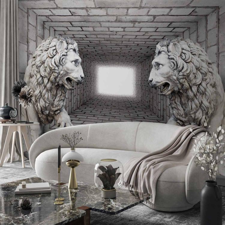 Wall Mural Stone Lions