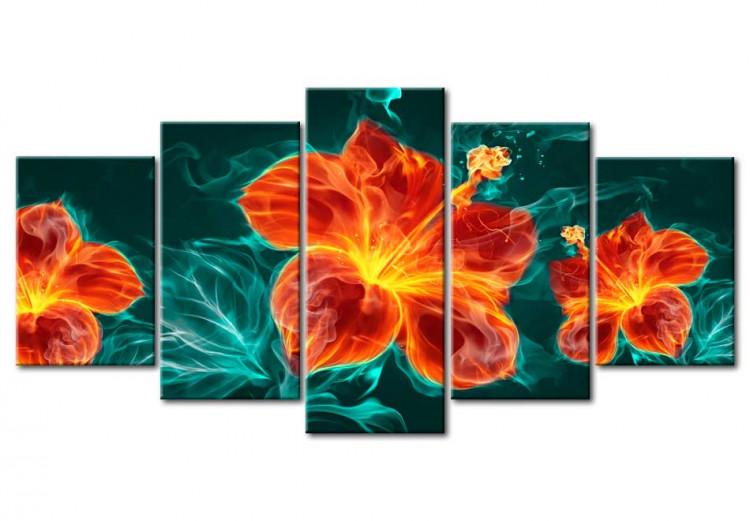 Canvas Print Flaming Lily