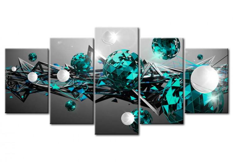 Canvas Print Turquoise Solar System