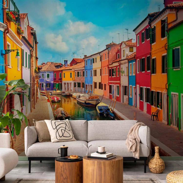 Wall Mural Suburban Architecture of Venice - colorful houses on water in Burano