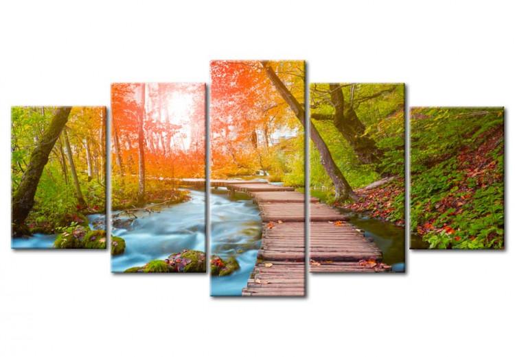 Canvas Print By the Riverside