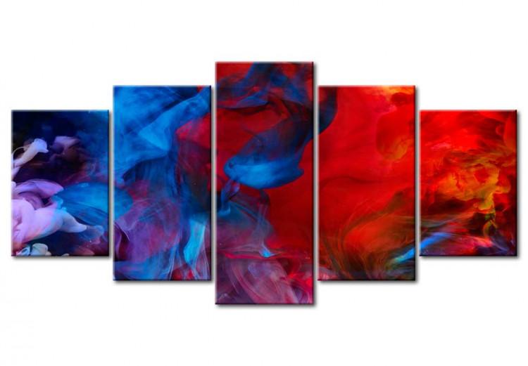 Canvas Print Dance of Colourful Flames