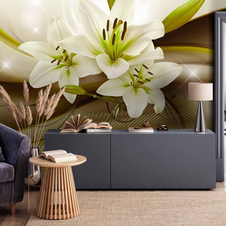 Wall Mural Green Lily