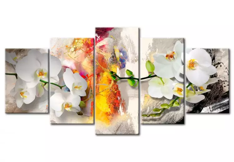 Canvas Print Orchid And Colors
